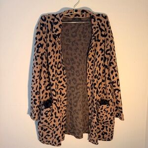 J. Crew Leapord Print Cardigan